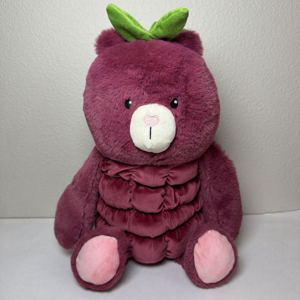 Gigglescape Raspberry Bear Plush 16” Maroon Fruit Stuffed Animal Target